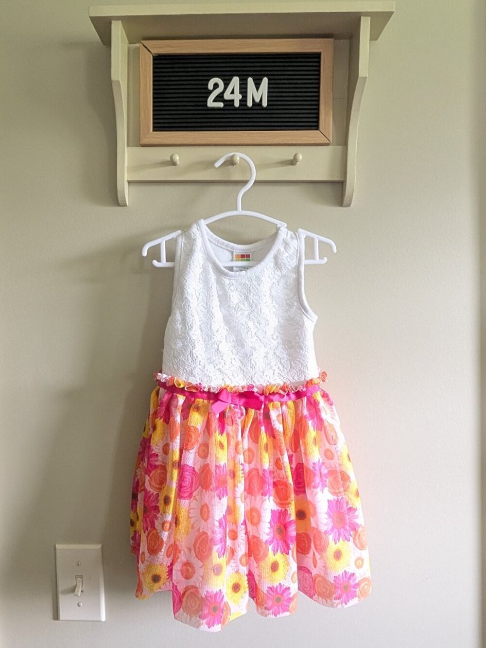 Healthtex 24M Floral Lace Dress